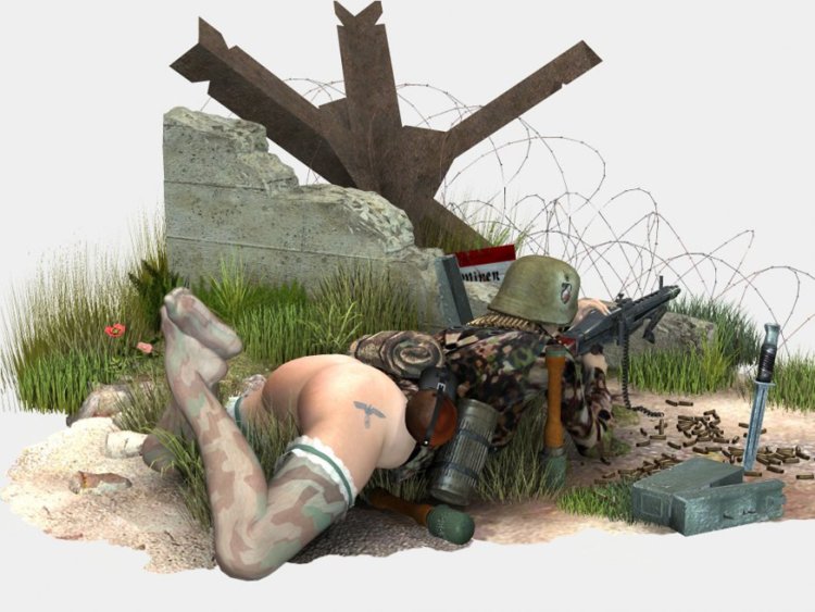 Naked in the form of World War II