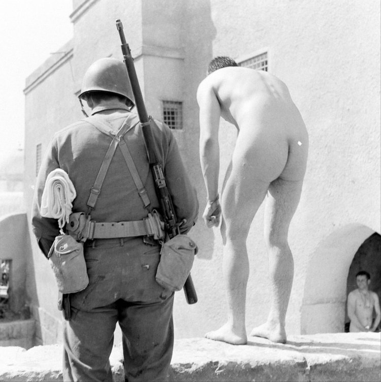 American soldiers retro naked