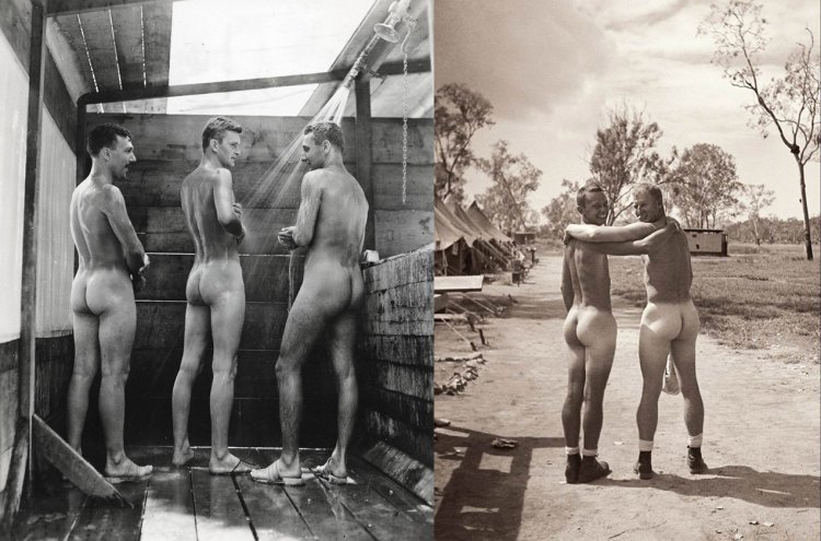 Naked soldiers of the Third Reich