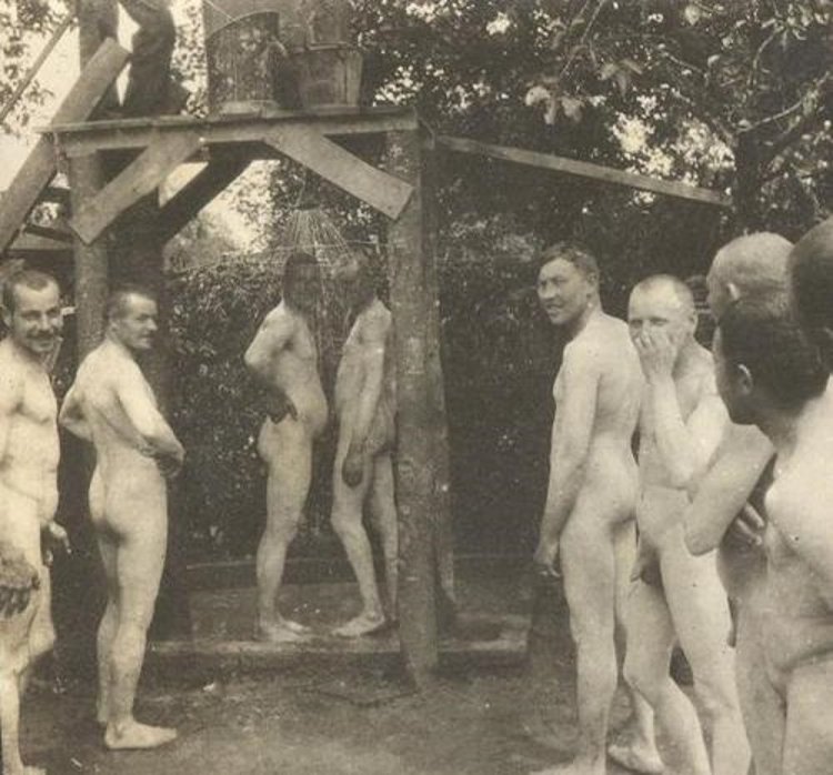 Prisoner of war camp in Germany Nude