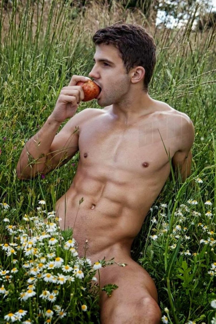 Men's photo shoot nude in nature