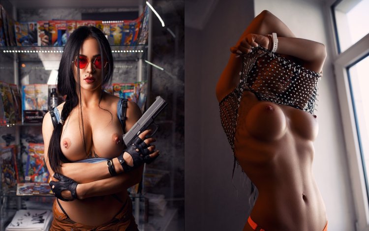 Naked chicks in cyberpanca