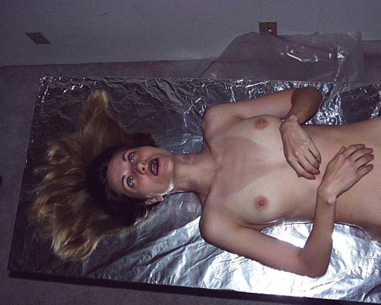 Naked women naked in the morgue