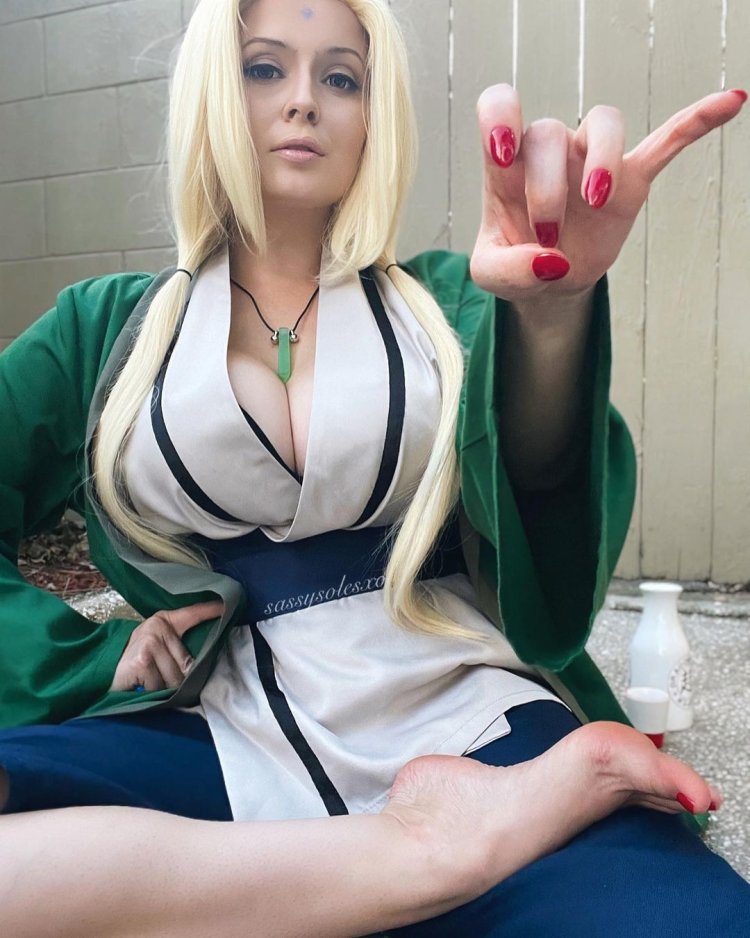Octokuro cosplay Tsunade Nude