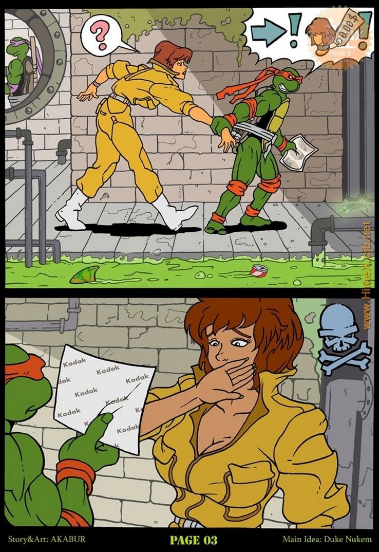 Ninja turtles Akabur April Comic