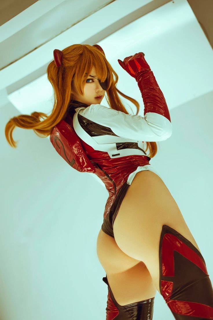 Asuka Langley Cosplay by Caterpillar Ero sexy