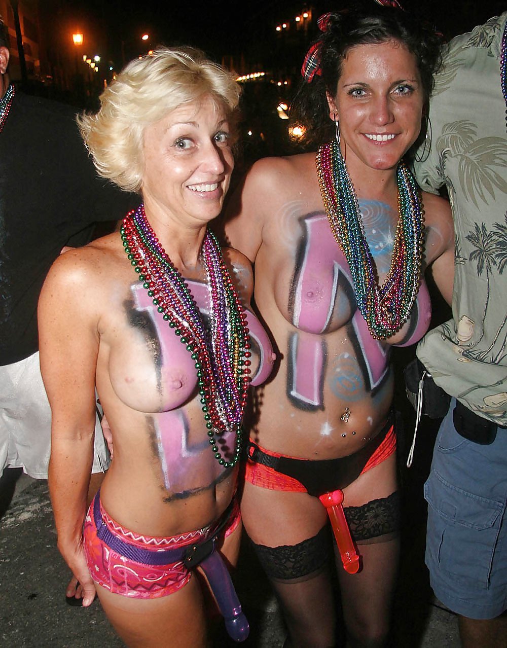 Topless Mature Party