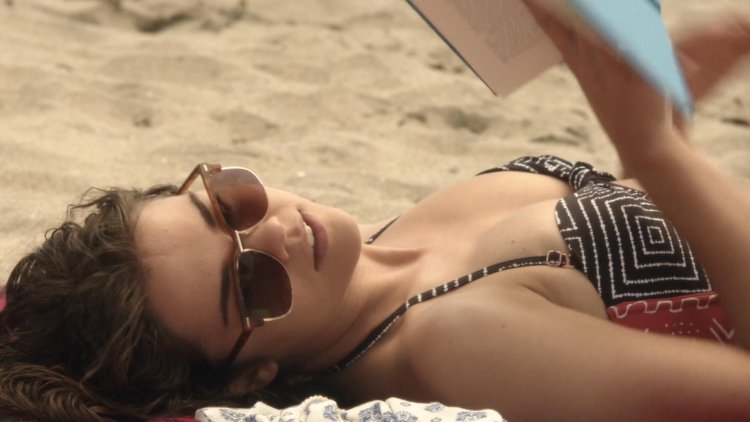 Maya Mitchell in a swimsuit