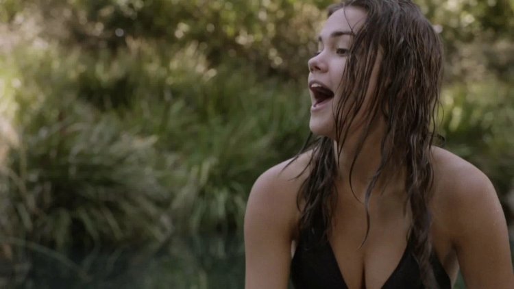 Maya Mitchell in a swimsuit