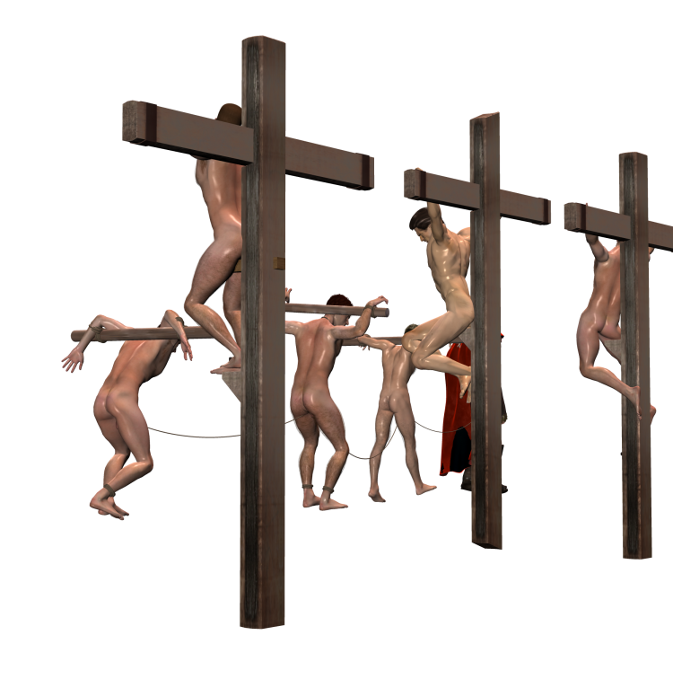 Beaching BDSM Crucifixion Picture