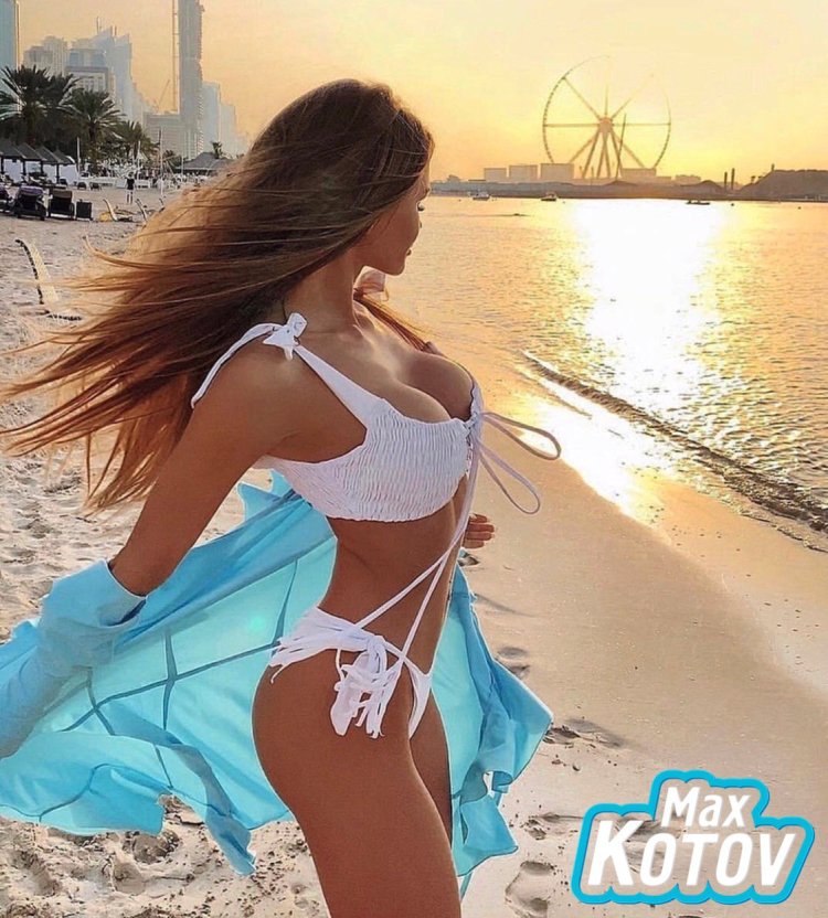 Dasha March in a dressing room