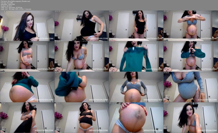 Mina Stefan 9 Months Pregnant Belly Masturbating