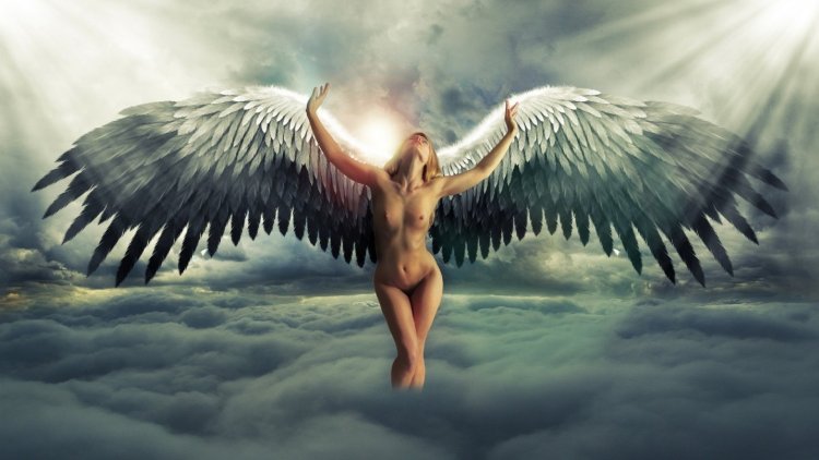 Naked girl Angel