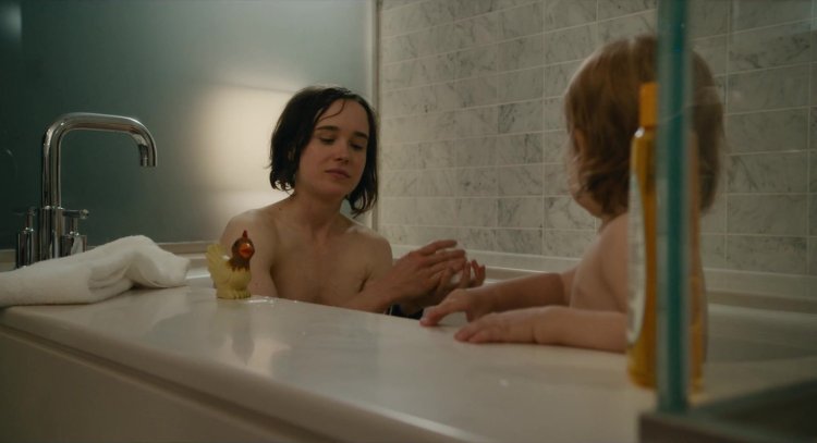 Ellen Page in a bath