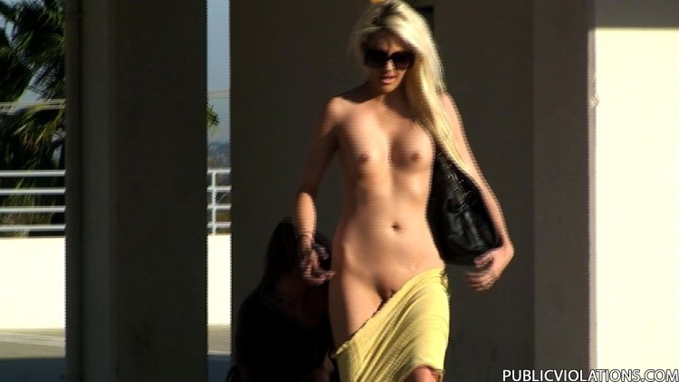 Tore off the dress and became naked