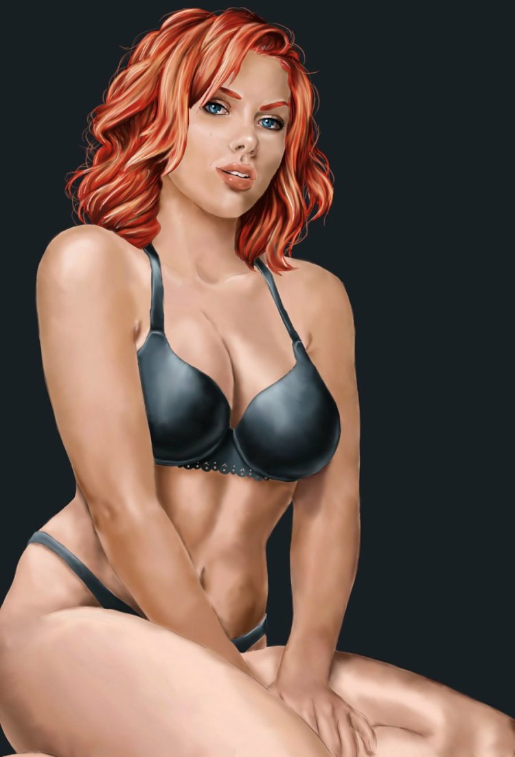 Scarlett Johansson Black Widow Naked