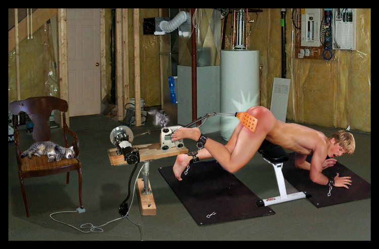 Spanking car with a drill