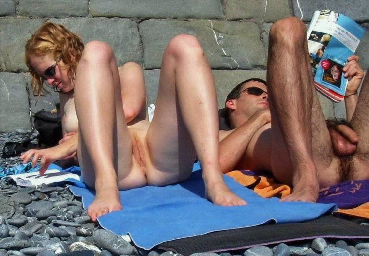 Amateur voyeurists on the beach