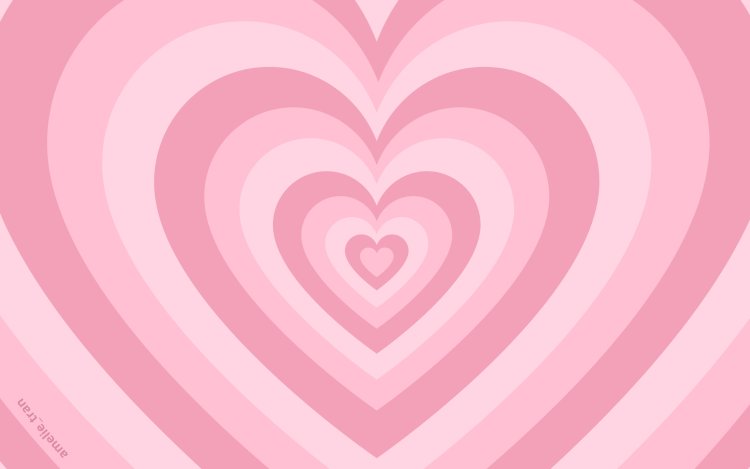 Pink hearts of aesthetics