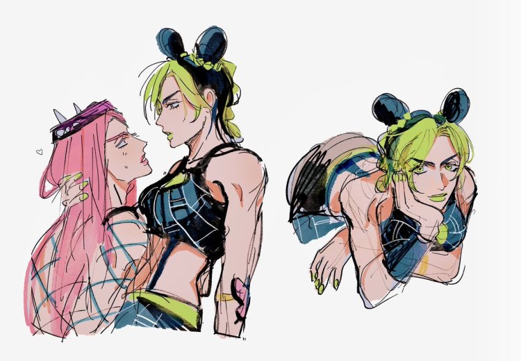 Jolyne and Anasui