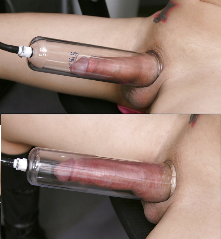 Vacuum pump for shemale penis