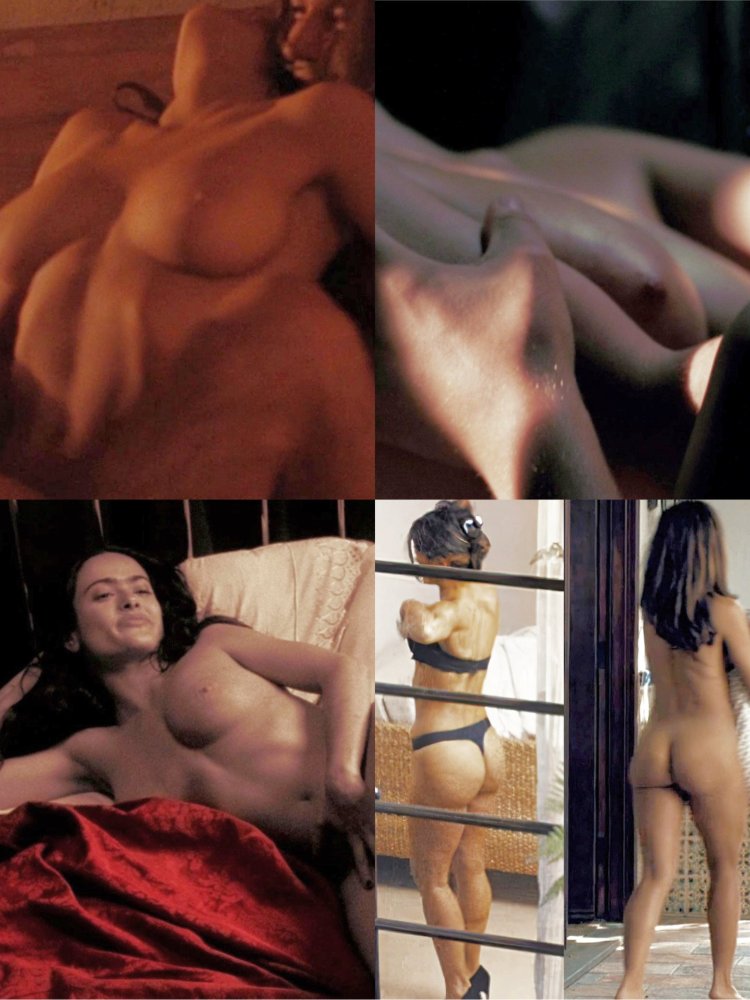 Salma Hayek in his youth naked