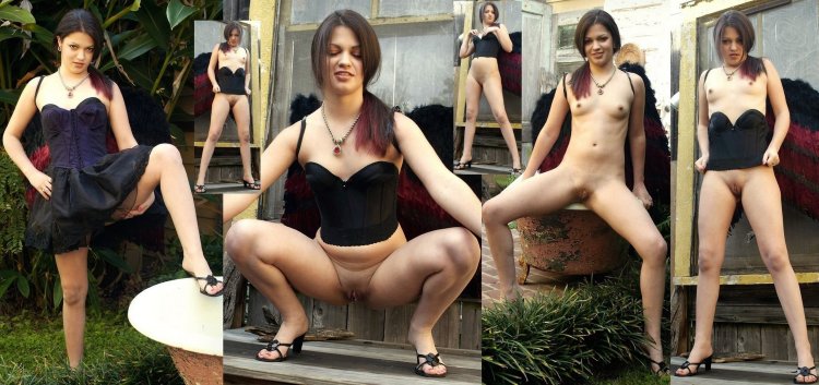 Girl in the Dress undress collar