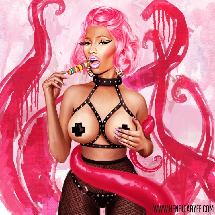 Nicky Minaj naked breasts