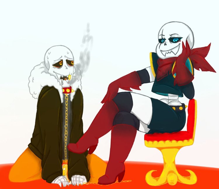 Swapfell Sans and Fell Papyrus