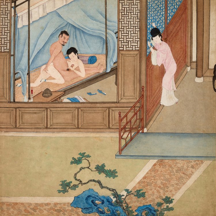 Dynasty min Erotic painting