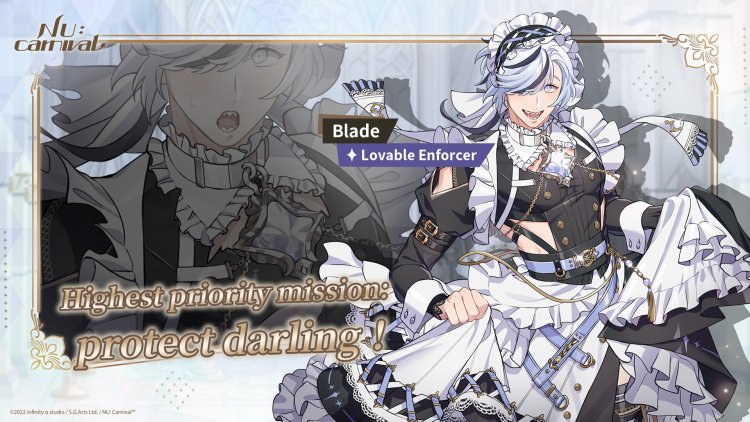 Blade in a suit of a maid nude cornial