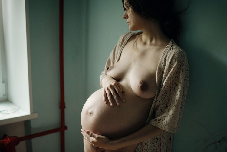 Wife with small tits and belly