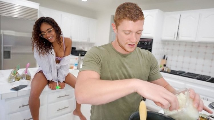 Fucked a neighbor in the kitchen