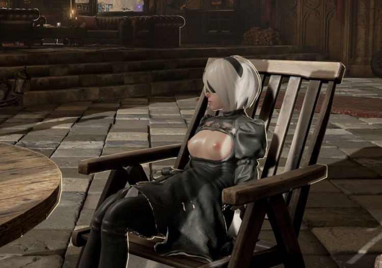 Naked playable 2b Code Vein