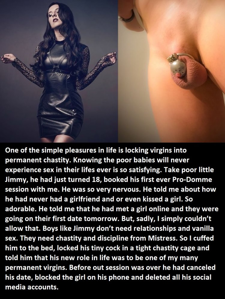 Bondage Femdom Chastity Captions
