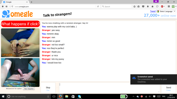 Striptease small omegle