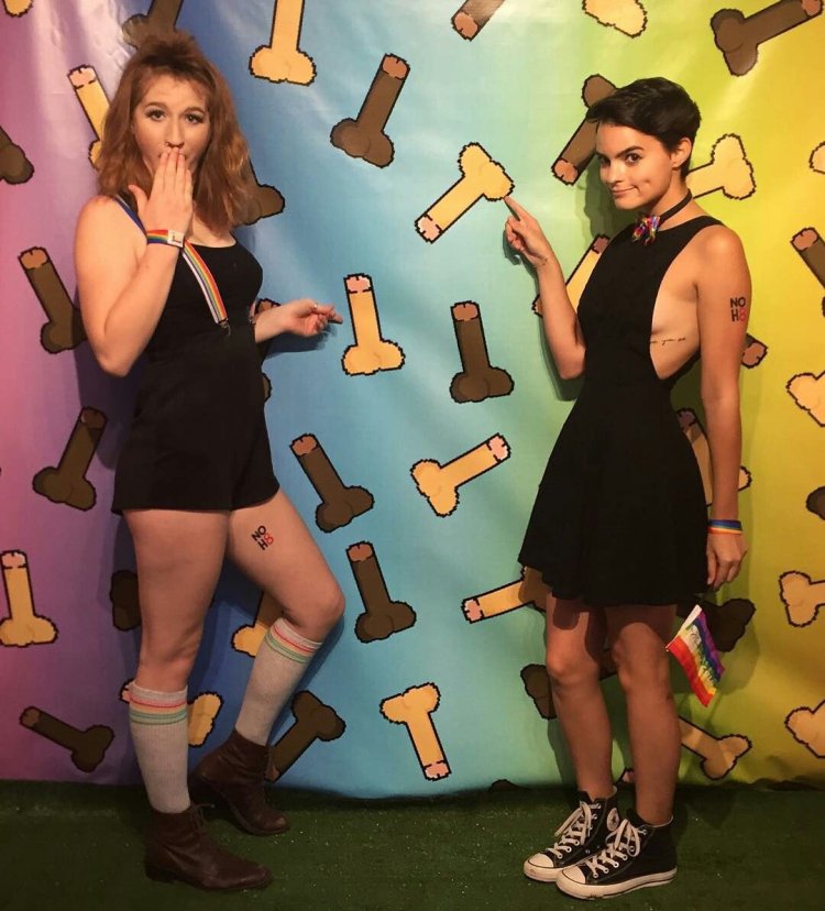 Brianna Hildebrand and her girlfriend