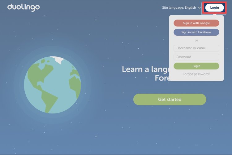 How to delete an account in Duolingo