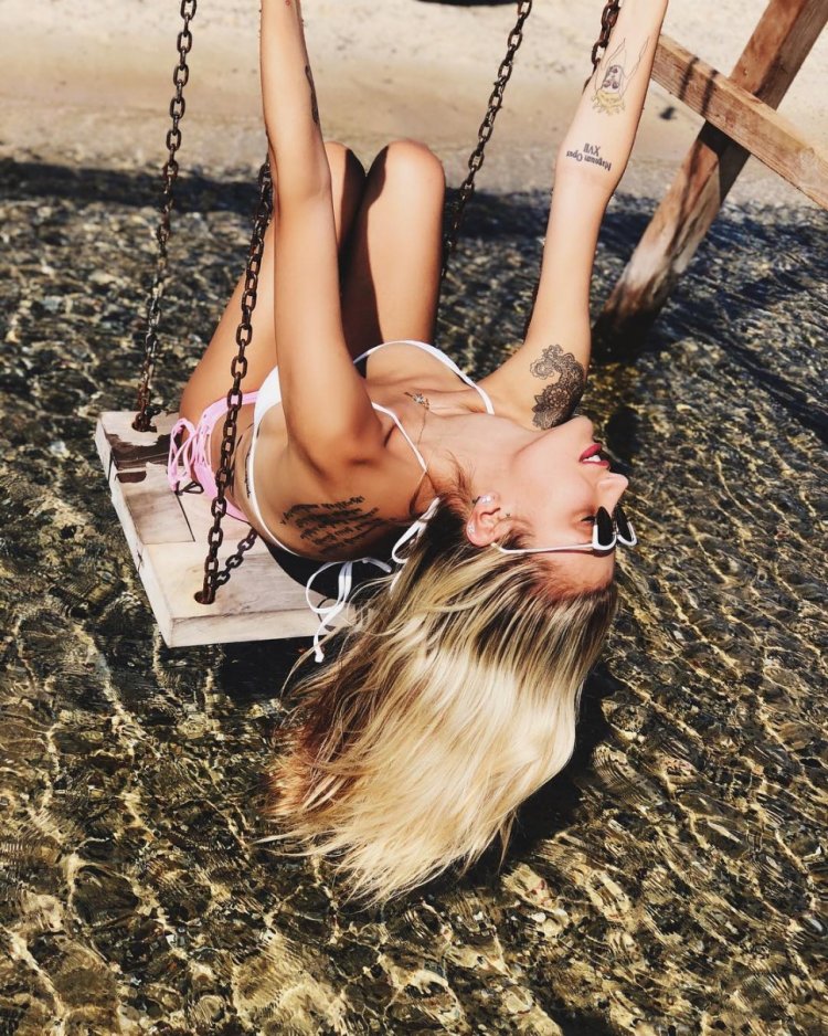 Irem derici in a swimsuit