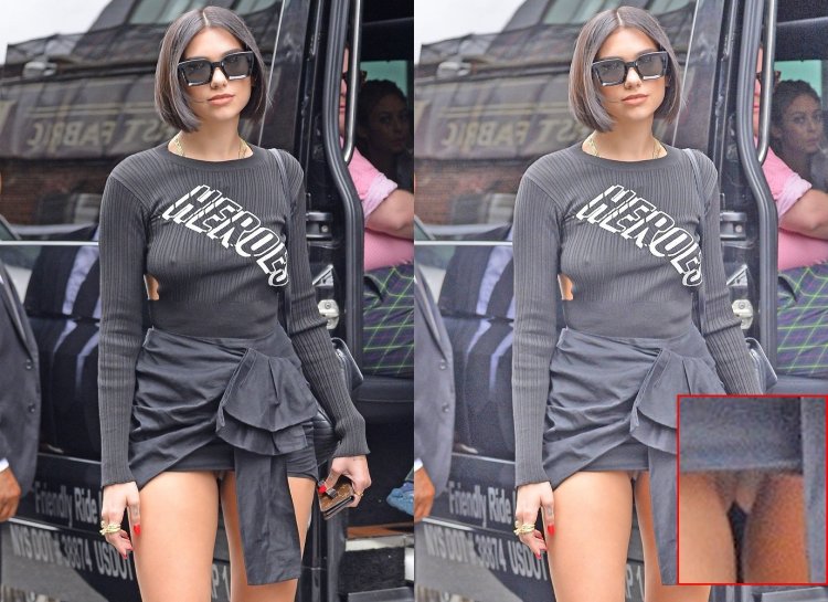 Dua Lipa without linen