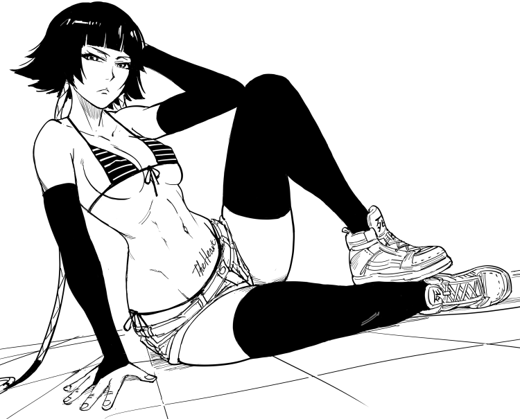 Soifon Black and White Art