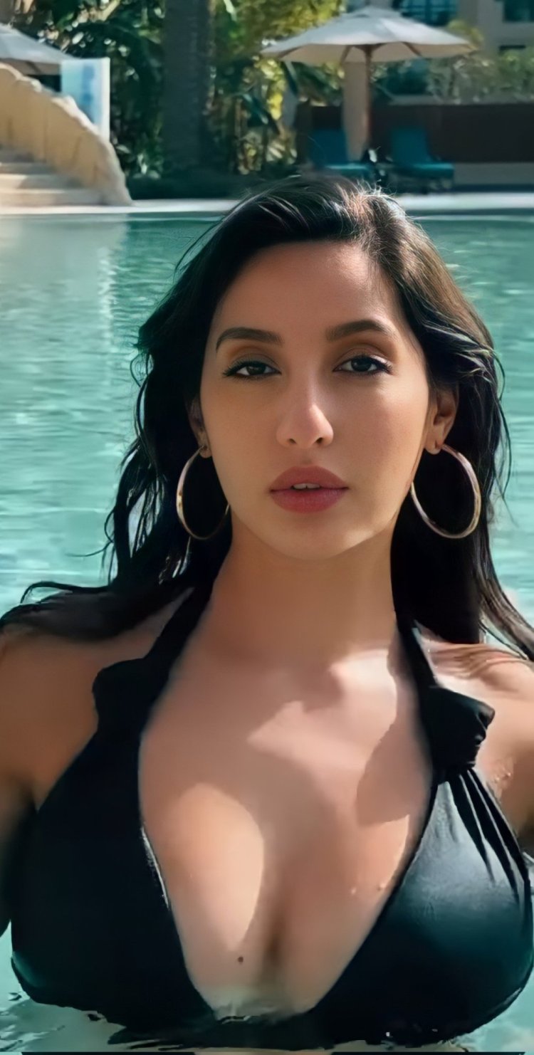 Nora Fatehi in a swimsuit