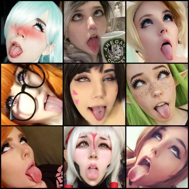 Ahegao collage