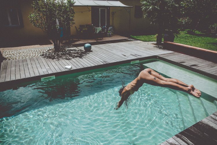 Nude Bathing Public Swimming Pool Germany