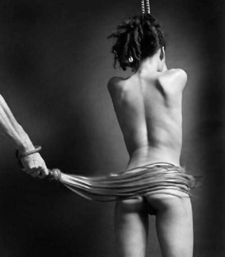 BDSM Proceeding girl with a whip