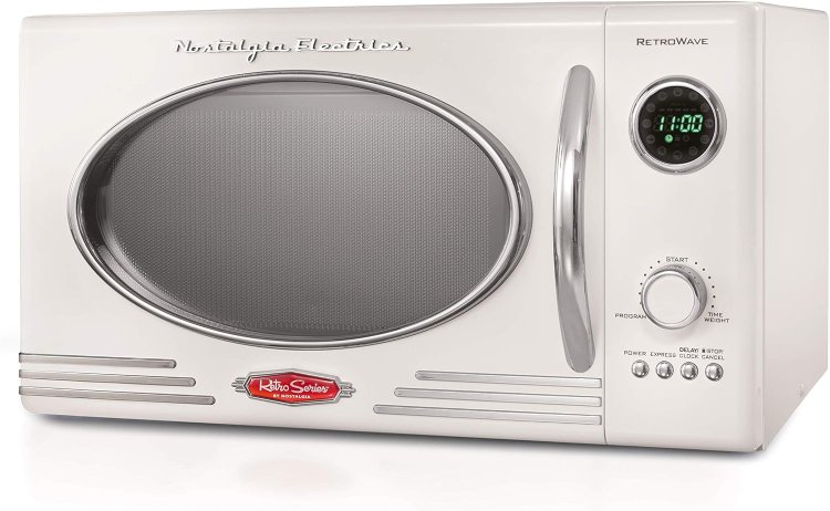 Nostalgia Retro Series RMO400BLK - Microwave Oven - 0.9 Cu. FT - 800 W