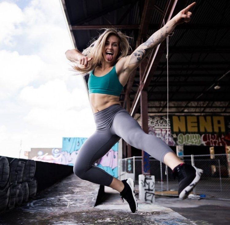 Josie Hamming with girls