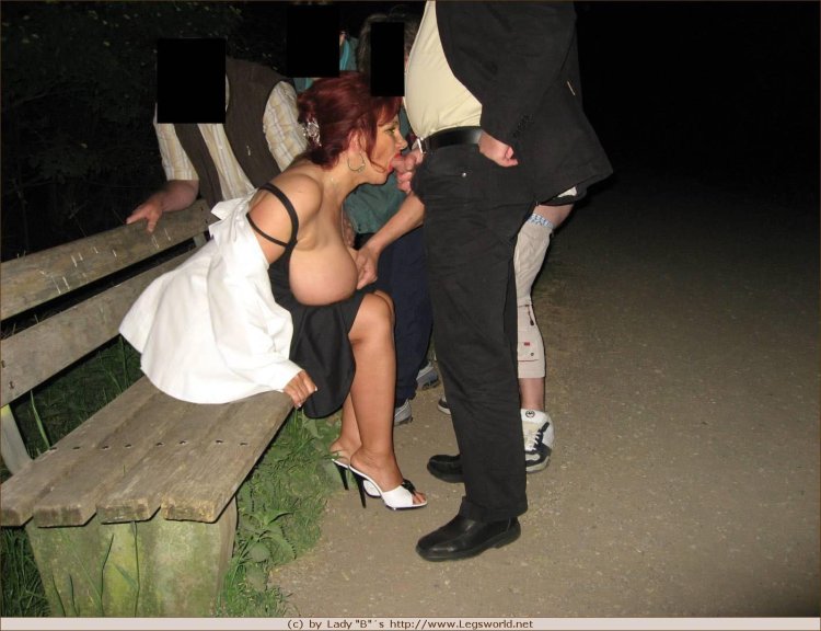 Drunk sucked on the street