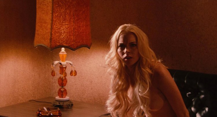 Naked Lindsay in Machete's film