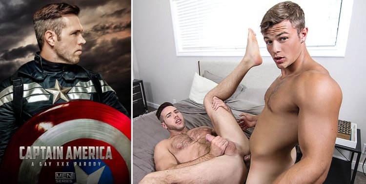 Alex Mecum Naked Captain America